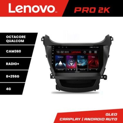 Navigatie Hyundai Elantra 2013-2015 Lenovo Kit-359 8 core QLED 2K 8+256 360 Android Waze USB Navigatie Internet Youtube Radio CarStore Technology foto