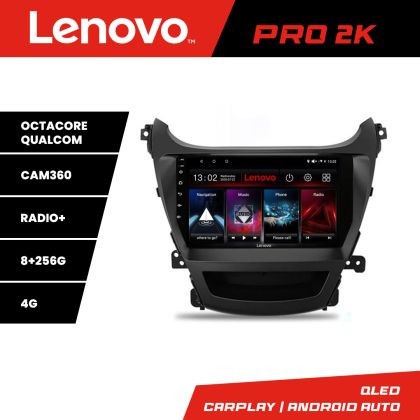 Navigatie Hyundai Elantra 2013-2015 Lenovo Kit-359 8 core QLED 2K 8+256 360 Android Waze USB Navigatie Internet Youtube Radio CarStore Technology