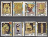 A12 S6 5 - Timbre foarte vechi - Africa Centrala - tutankamon, Arheologie, Stampilat