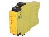 Releu de Siguranță PILZ 24V DC 2 IN 5 OUT PNOZ e1.1p Montare Sina DIN IP40