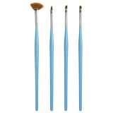 Set de 4 pensule modelatoare - albastru deschis