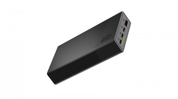 Green Cell GC PowerPlay 20S Power Bank 20000mAh 22.5W PD USB C cu &icirc;ncărcare rapidă &Icirc;ncărcător portabil pentru telefon pentru iPhone 15 14 13 12