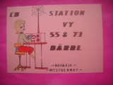 HOPCT 15035 BARBL BAVARIA -GERMANIA--CARTE POSTALA RADIO AMATOR / RADIOAMATORI CARICATURA -CIRCULATA