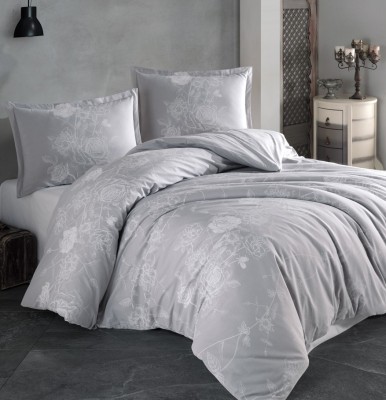 Lenjerie de pat din bumbac 100%, Clasy, pentru pat dublu, model Arnor Grey foto