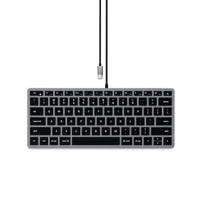 Tastatura Iluminata Compatibila Apple Satechi Slim W1, Layout: QWERTY US foto