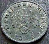 Cumpara ieftin Moneda istorica 1 REICHSPFENNIG - GERMANIA NAZISTA, anul 1942 F * cod 4854 B, Europa, Zinc