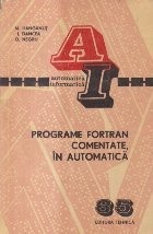 Programe FORTRAN comentate, in automatica