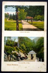 P.230 CP SLANIC MOLDOVA VEDERE DIN PARC IZVORUL NR. 1 BIS. 1937 foto