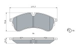 BOSCH 0 986 424 930 set placute frana,frana disc