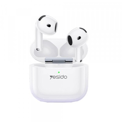 Handsfree Bluetooth Yesido TWS32, TWS, ANC, Alb foto