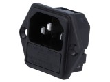 Conector alimentare AC C14 (E) 10A 250V - Soclu tată SCHURTER