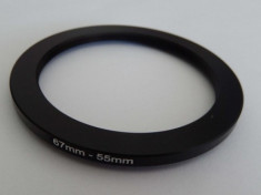 Step down filter-adapter 67mm-55mm, , foto