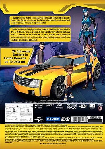 Transformers Prime - Sezonul 2 - 10 DVD-uri Desene Animate Dublate Romana |  Okazii.ro
