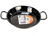 Tigaie din otel emailat vitrificat, paella valenciana fructe de mare, diametru 15 cm, 2 manere, Garcima, GRC20211