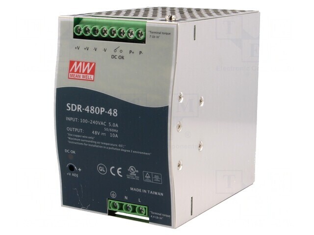 Alimentator Pulsatoriu DIN 480W 48V 10A
