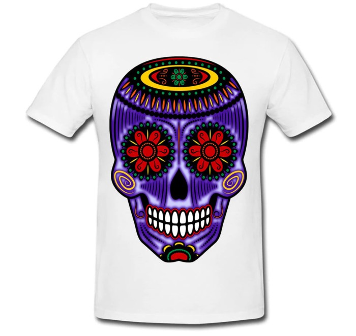 Tricou &quot; Craniu albastru &quot;