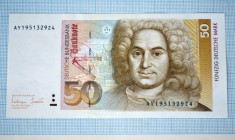 Bancnota 50 MARK marci germane circulate - 1 Oktober 1993 aUNC foto