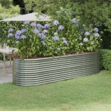 vidaXL Strat &icirc;nălțat grădină 296x80x68 cm oțel vopsit electrostatic
