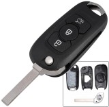 Carcasa Cheie Auto Techstar tip Flip cu 3 Butoane si Lama SX9 pentru Opel Astra K 2015-2019