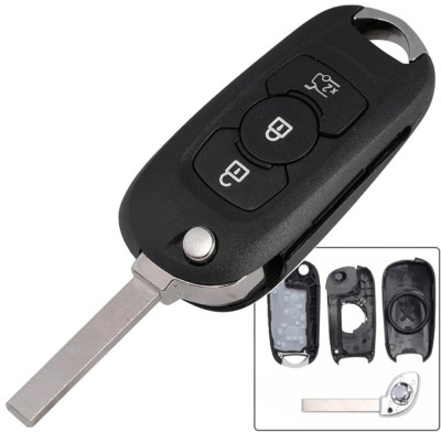 Carcasa Cheie Auto Techstar tip Flip cu 3 Butoane si Lama HU100 pentru Opel Astra K 2015-2019 foto