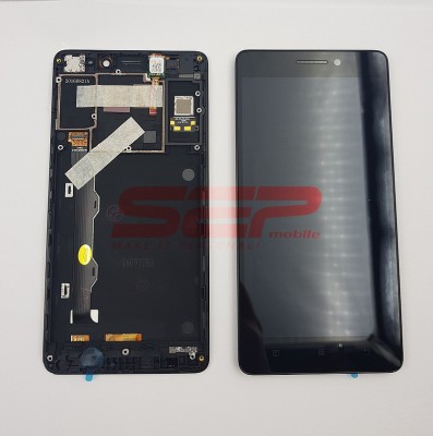 LCD+Touchscreen cu Rama Lenovo K3 Note / A7000 BLACK foto