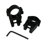 Cumpara ieftin Inele de montura pentru lunete airsoft, 11 mm, metalice, negre