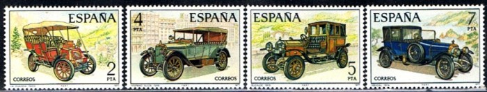 C5524 - Spania 1977 - Automobile 4v.timbre nestampilat MNH