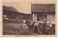 # 2343 Romania, c.p. germana circulata 1917: Folklor, costume populare foto