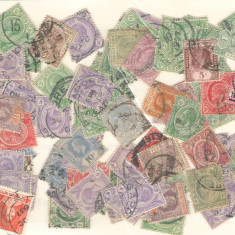 STRAITS SETTLEMENTS.Lot peste 100 buc. timbre stampilate