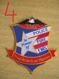 C7 137 - Ecuson tematica militara - pompieri - America - piesa de colectie