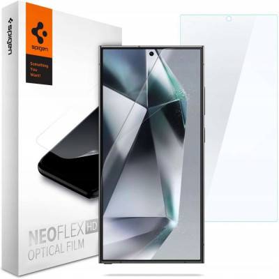 Set 2 Folii de protectie Spigen Neo Flex pentru Samsung Galaxy S24 Ultra Transparent foto