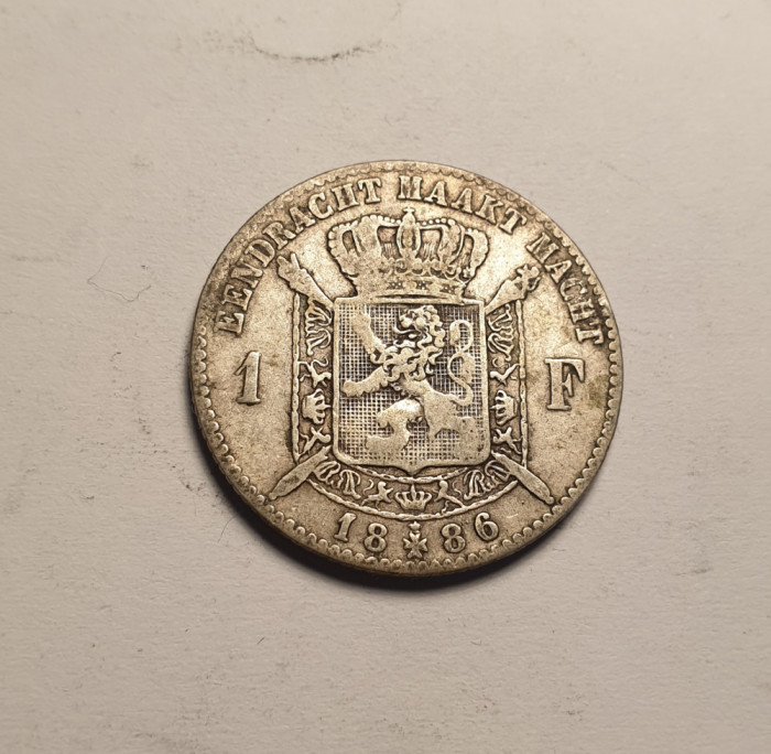 Belgia 1 Franc 1886