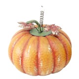 Cumpara ieftin Dovleac decorativ fier portocaliu verde 34x29 cm