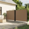 Copertină laterală retractabilă, gri taupe, 160x1000 cm