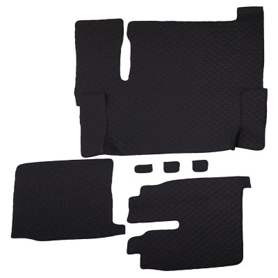 Set Covorase Piele Ecologica Truck Umbrella Pentru Man Tgx 2018-2020 Euro 6. Negru 462664 96279 foto