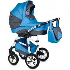 Carucior Flamingo Easy Drive 3 in 1 - Vessanti - Blue foto