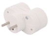 Conector Alimentare AC Spliter 2P 16A Alb