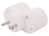Conector Alimentare AC Spliter 2P 16A Alb