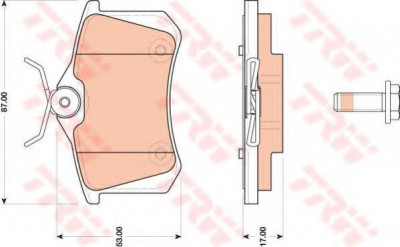 Set placute frana,frana disc VW BORA (1J2) (1998 - 2005) TRW GDB1813 foto