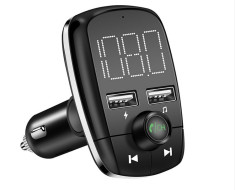 Modulator FM Auto Wireless T50 Car Kit Bluetooth MP3 Player Dual Usb Port foto