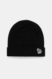 Paul Smith căciulă de l&acirc;nă culoarea negru, M1A-383MK-TZEBRA