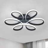 Cumpara ieftin Lustra LED cu Telecomanda Katrin Impletita 108W Lumina Rece Calda Neutra Dimabila Negru, Alessandro DESIGN