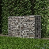 Cos Gabion Gossi Otel Galvanizat 150x50x100 cm, Gard Gradina, Elemente Constructie, Umplere Pietre