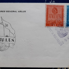 1950-Al III-lea Congres ARLUS- stampila PRIMA ZI-Mi=1240-1241-FDC-RAR