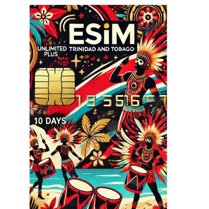 eSIM Trinidad and Tobago, Unlimited Plus, 10 Days