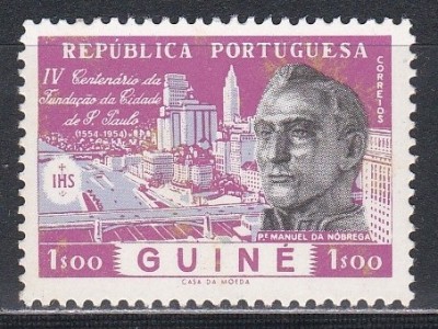 Guineea Portugheza 1954 - A 400-a aniversare a orașului Sao Paulo, MNH foto