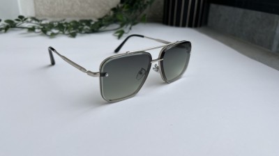 Ochelari de soare Dita Mach Six Style - Rama argintie Lentile verzi degrade foto