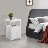 Masuta living Merijarvi 79 x 48 x 39 cm mdf lacuit alb [en.casa] HausGarden Leisure, [en.casa]