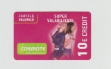 bnk card Romania - Cosmote Girls Dancing (Super Valabilitate) 10 euro - 01/12/2013 - Col:RO-COS-REF-0022-131201