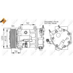 Compresor climatizare Nrf 32240